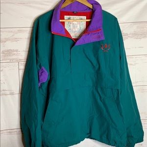 VINTAGE WINDBREAKER LBI LONG SLEEVE PULLOVER